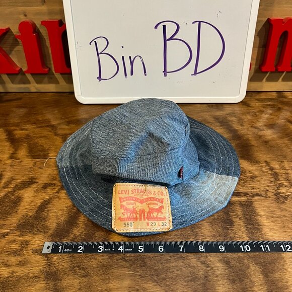Handmade Levi Straus Denim Bucket Hat BD - Picture 1 of 7